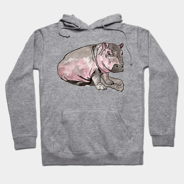 Baby Hippo Hoodie by BladeAvenger